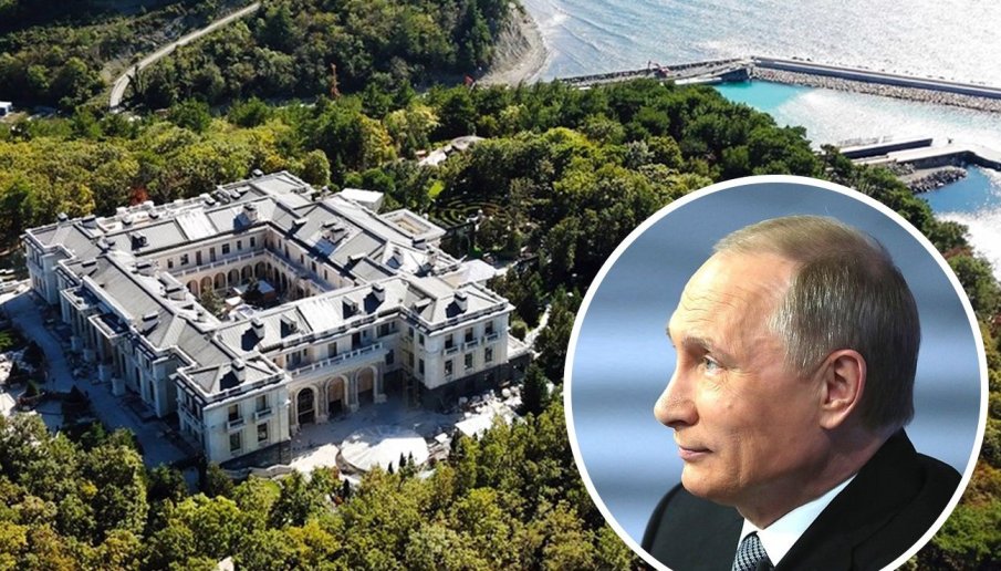 Украински дрон предизвиква пожар само на няколко км от двореца на Путин на Черно море