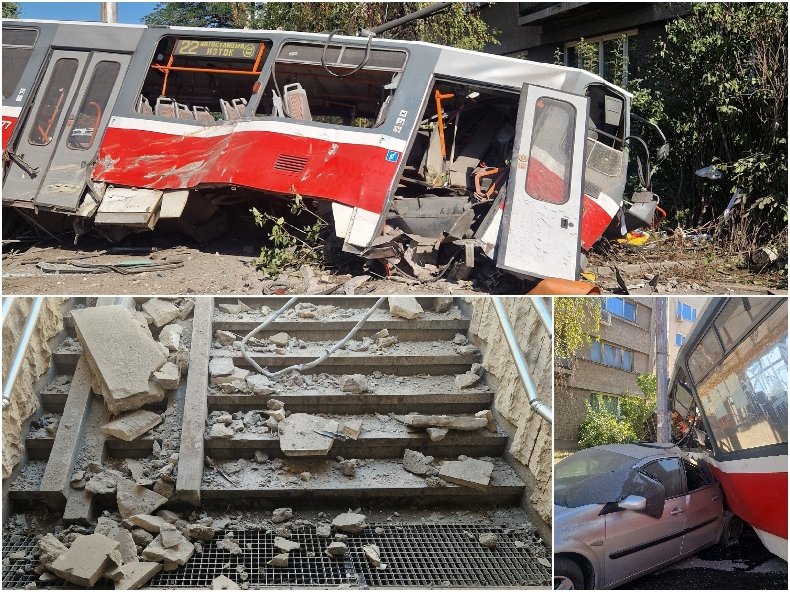 А МОЖЕШЕ ДА ЗАГИНАТ ДЕСЕТКИ: Като бомба се е врязал похитеният трамвай, курбан трябва да се направи (СНИМКИ)