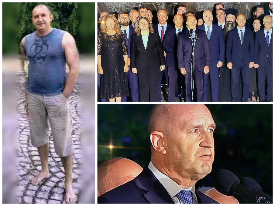 МРЕЖАТА КИПНА: Радев отрови Съединението! Потникът и шортите от битака в Димитровград, с които стартира, са най-точната му визия