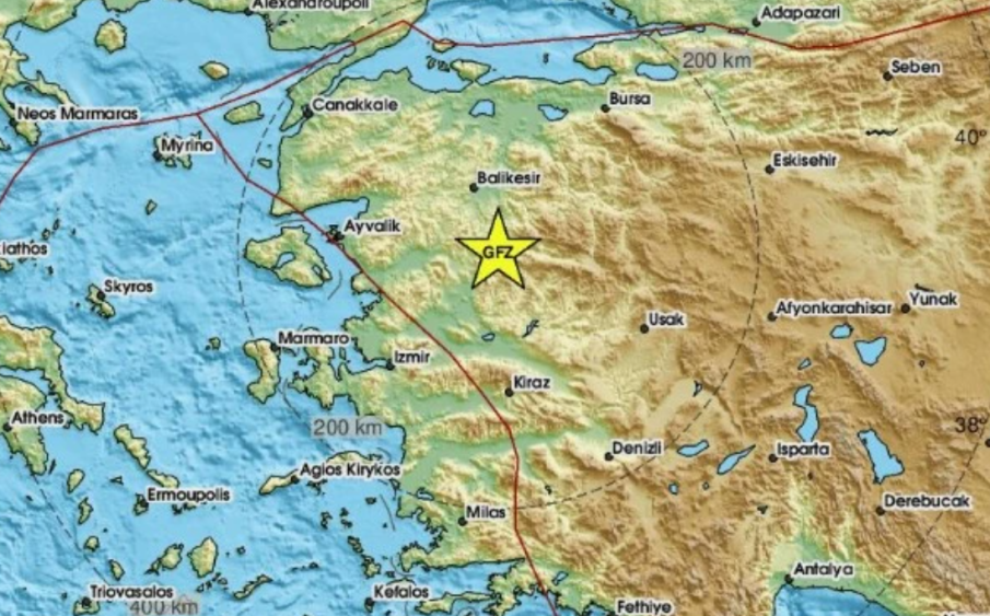 4,9 по скалата на Рихтер регистрираха в Западна Турция