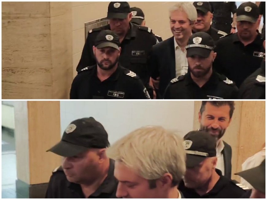 ИЗВЪНРЕДНО В ПИК TV! Доведоха с белезници Благомир Коцев в съда - Киро го посрещна ухилен до уши пред залата (ВИДЕО/ОБНОВЕНА)