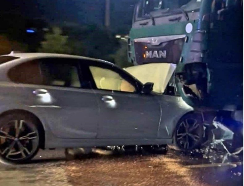 Камион и кола се помляха в участък от ремонта на АМ Тракия