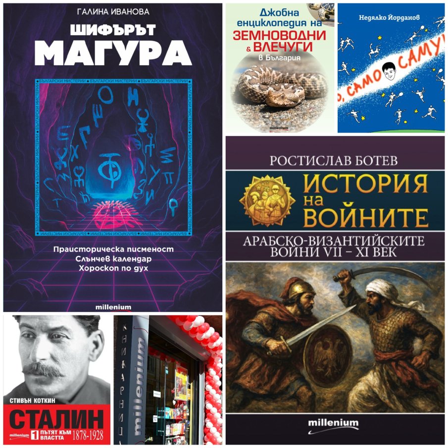 Топ 5 на най-продаваните книги на издателство Милениум (6-12 септември)
