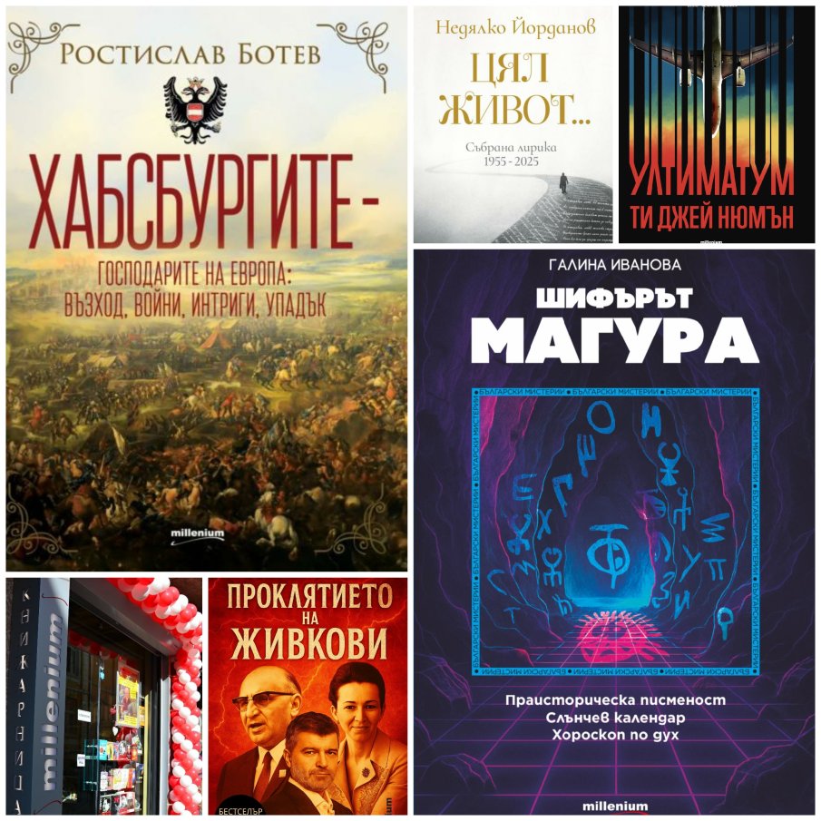 Топ 5 на най-продаваните книги на издателство Милениум (13-19 септември)