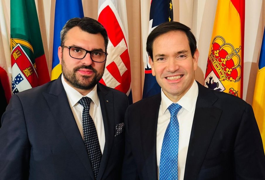 Георг Георгиев разговаря с държавния секретар на САЩ Марко Рубио