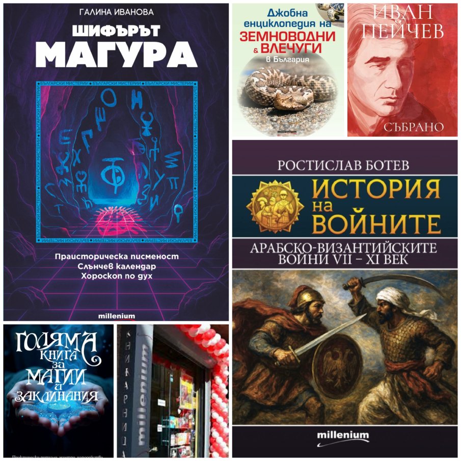 Топ 5 на най-продаваните книги на издателство Милениум (20-26 септември)
