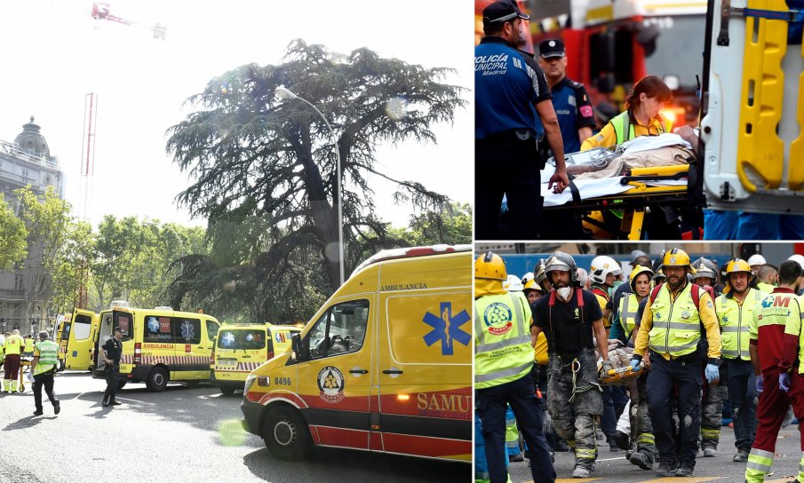 Четири тела вече са извадени изпод срутената сграда в Мадрид