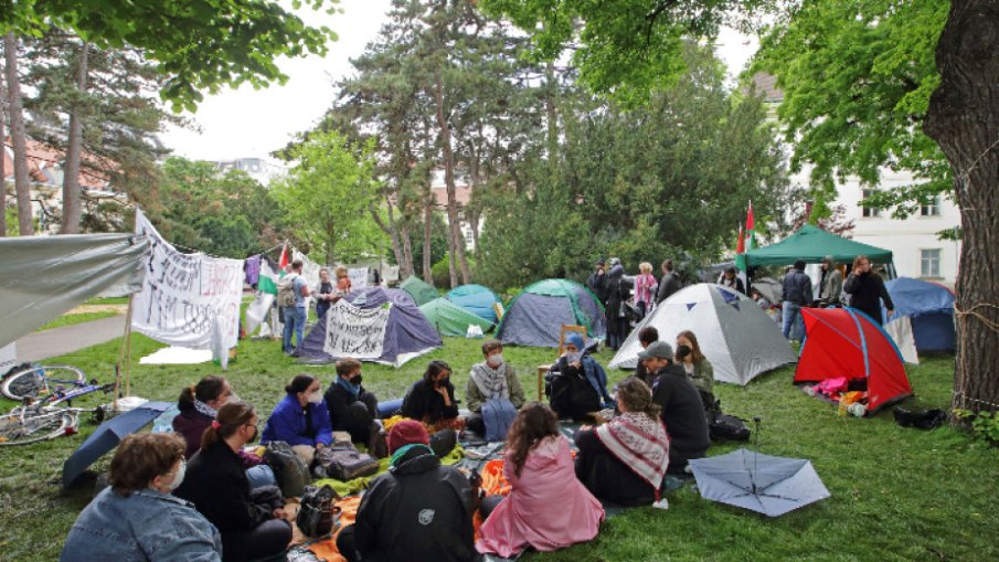 Пропалестински демонстранти блокираха Виенски университет