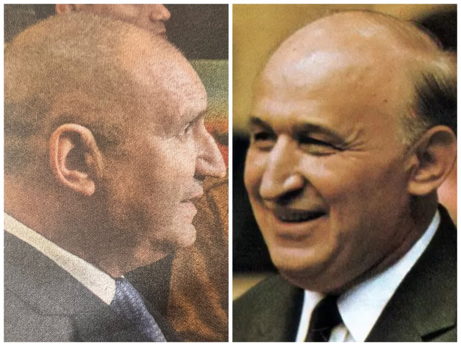 ЛИКА-ПРИЛИКА: Радев стана двойник на бай Тошо (СНИМКИ)