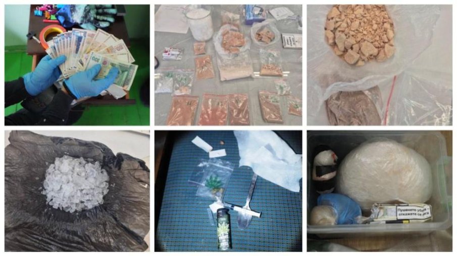 Фентанил, дрога и пари иззеха при спецоперация в Русе и София