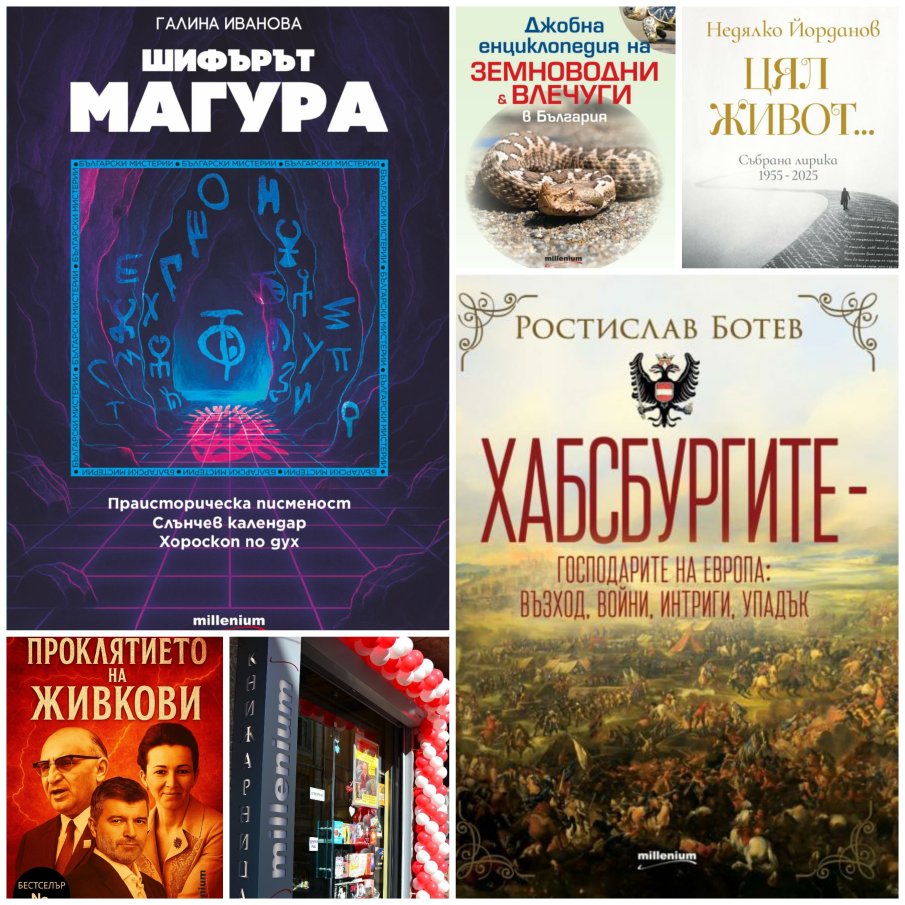 Топ 5 на най-продаваните книги на издателство Милениум (18-24 октомври)