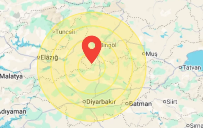 4 по Рихтер тресна в Диарбекир