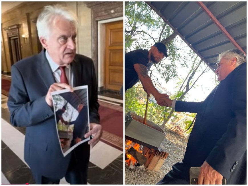 Бойко Рашков съвсем се оплете за снимката с Мухарем - ето каква нова версия роди главата му за навеса и лютеницата