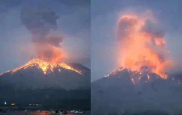 Стратовулканът Сакураджима в Япония изригна