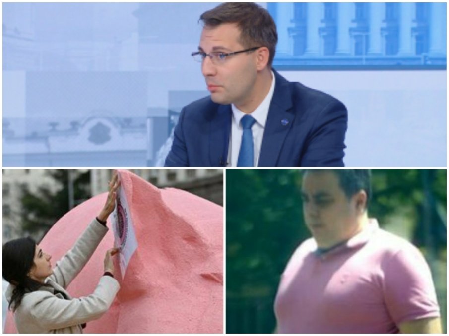 СМЯХ В ПИК TV! Подиграха жестоко Асен Василев заради розовото прасе в Триъгълника на властта: Вашият паметник е готов, приберете си го - приликата е невероятна (ВИДЕО)