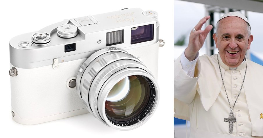 Фотоапарат на папа Франциск предизвика фурор: Продадоха го за 6,5 млн. евро