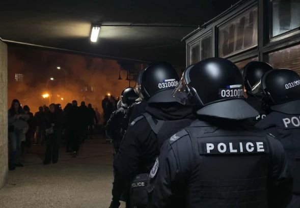 Протестът във Варна се ИЗРОДИ: Бомбички и бутилки полетяха срещу общината - хората са гневни срещу ППДБ, че ги използват за защитници на Благомир Коцев