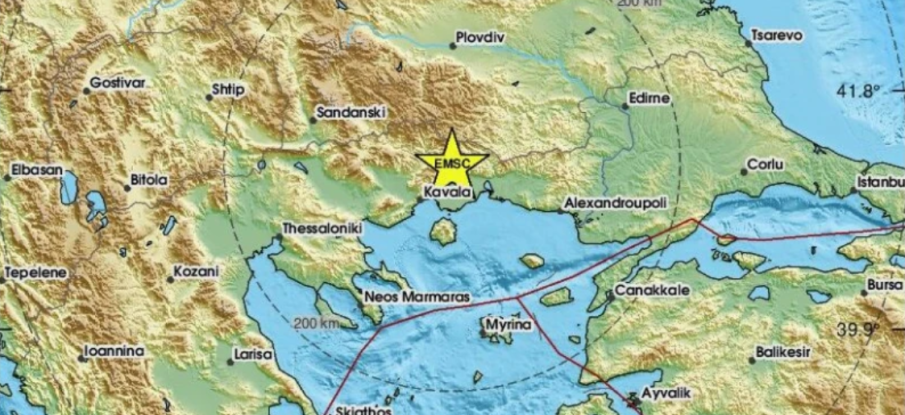 Земетресение люшна на 106 км южно от Пловдив край Ксанти