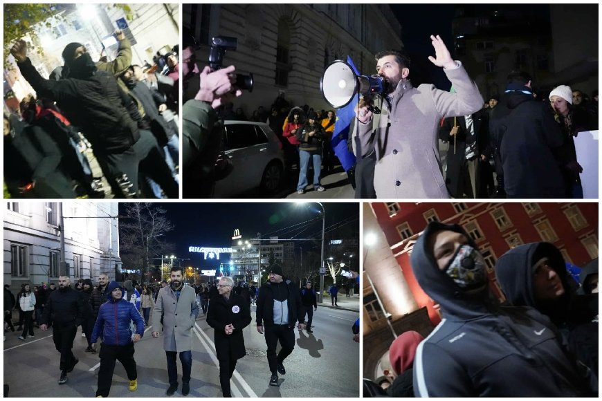 СКАНДАЛ! Киро оглави метежите - поведе маскирани ултраси и локали към партийните централи (СНИМКИ)