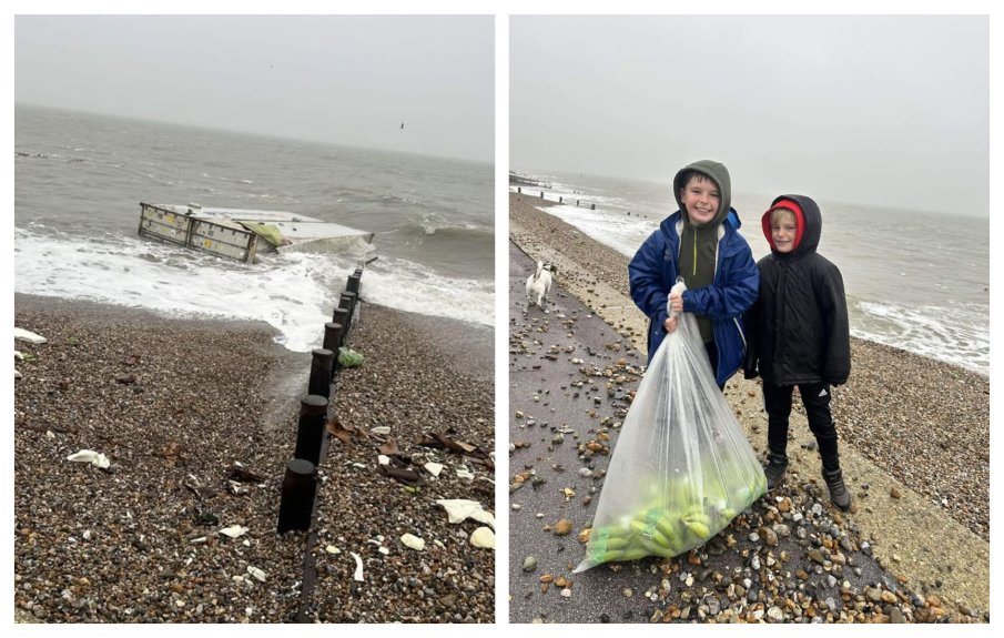 Морето изхвърли тонове банани край Съсекс