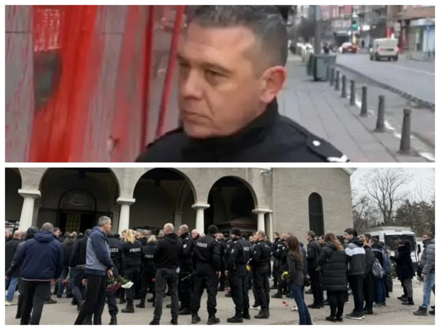 Над 500 души се простиха с прегазения на Околовръстното полицай (СНИМКИ)