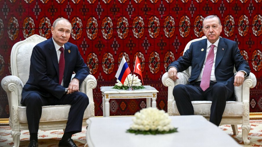 Ердоган и Путин се видяха в Туркменистан, ето какво си казаха