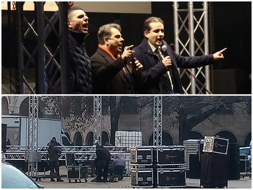 КОЙ ПЛАЩА МАСРАФА? ППДБ пак разпъват техника за стотици хиляди на площада поред парламента (СНИМКИ)