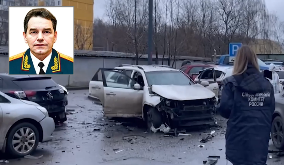 ПОКАЗНО УБИЙСТВО В МОСКВА: Взривиха колата на руски генерал (ВИДЕО)