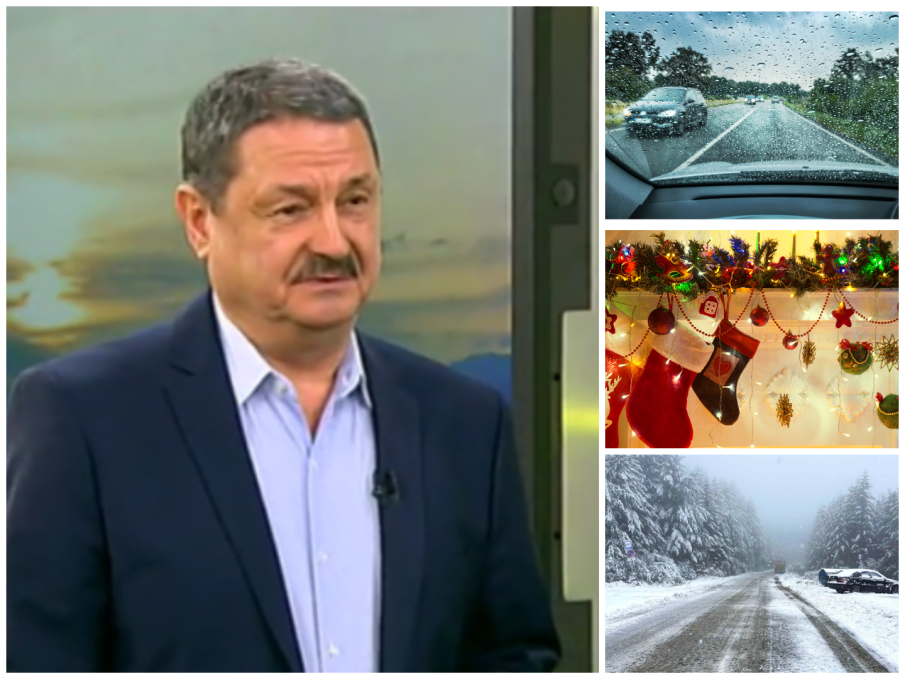 Проф. Георги Рачев с прогноза пред ПИК TV: Променливо време за празниците, дъжд, сняг и захлаждане след Коледа