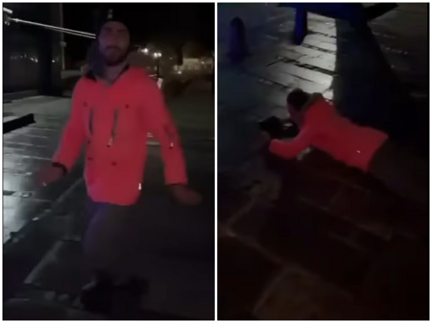 ШОК! Младежи пребиха брутално бездомник в Лом (ВИДЕО 18+)