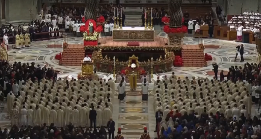 Папа Лъв XIV отслужи първата си литургия за Рождество Христово