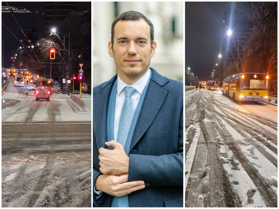 Общинар от ГЕРБ: В София е страшно - снегопочистване няма, улици са заледени, вината е на Терзиев
