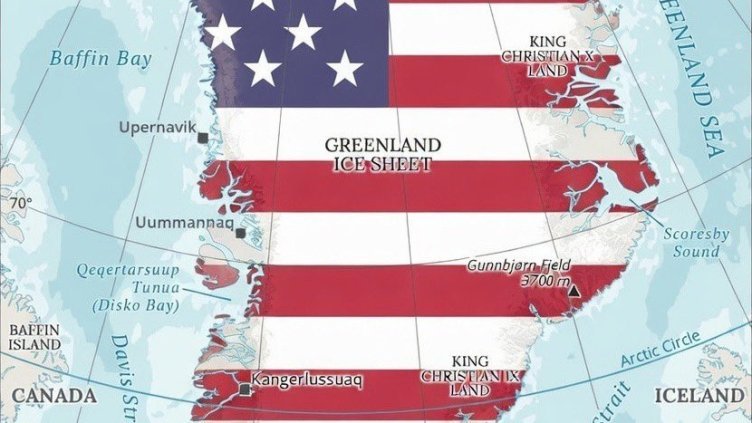 ТРЪМП РАЗБЪРКА КАРТИТЕ: Скандал в Дания след снимка на Гренландия в цветовете на флага на САЩ