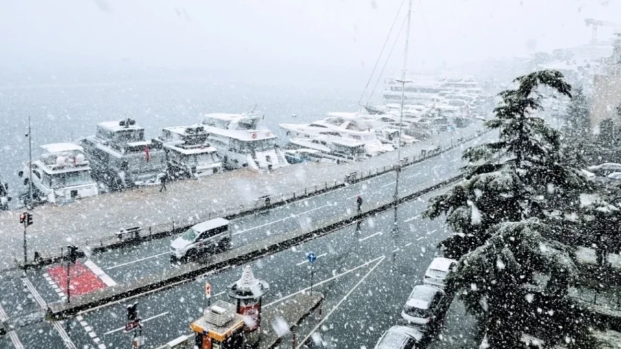 ЛЕДЕНА ЕПОХА: Урагани и виелици вилнеят в Истанбул