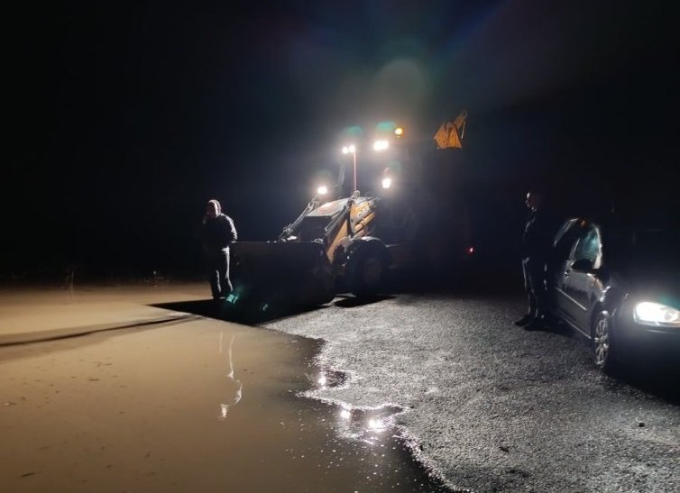 Скъса се дига на река Струма край Батановци