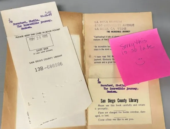 Върнаха книга в библиотека от Калифорния след забавяне от 46 години