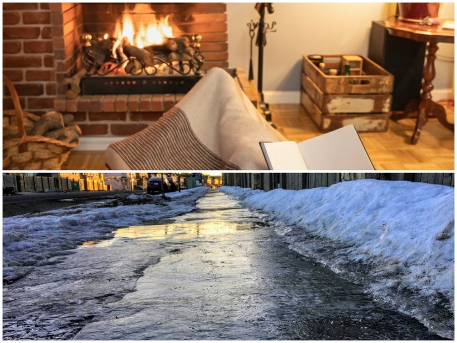 СТОЙТЕ КРАЙ КАМИНАТА: Студеното време продължава. Жълт код за поледици в четири области (КАРТА)