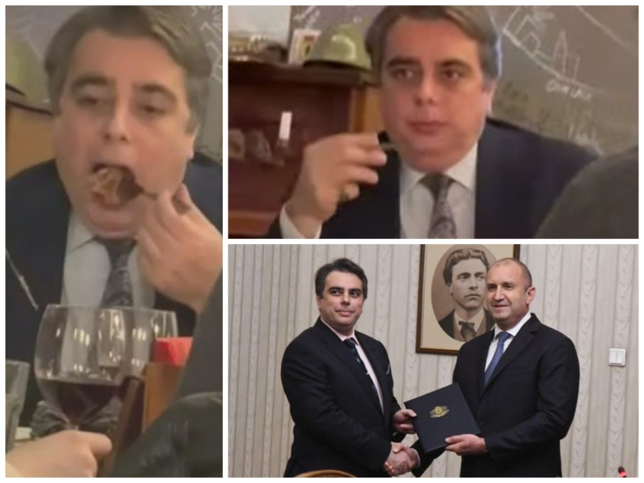 НЕ Е ВИНОВЕН ДЕЛЯН ДОБРЕВ: Документираха с ВИДЕО как Асен Василев нагъва телешки стекове в лъскав ресторант