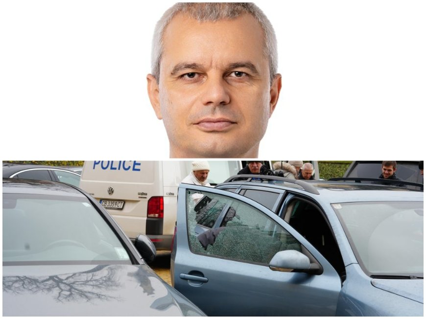 Вандалски акт срещу колата на Костадинов - лидерът на прорурската Възраждане търси обяснение във Фейсбук (ВИДЕО)