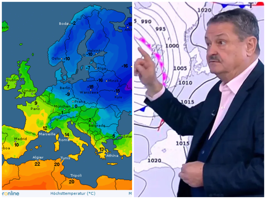 Проф. Рачев със седмична прогноза пред ПИК TV: Три циклона над Европа. Сняг по Черноморието и студ от север (ВИДЕО)