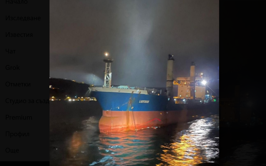 Товарен кораб, плаващ за Бургас, е аварирал в Босфора