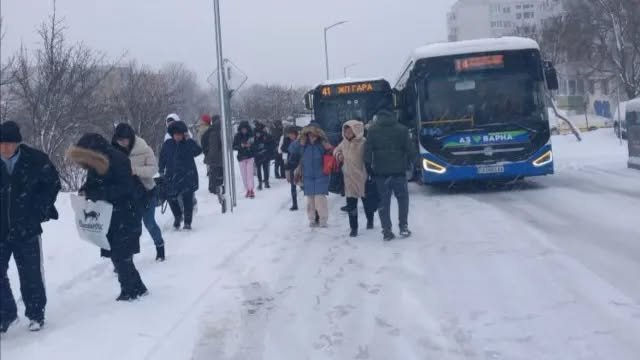 СМЯХ В СТУДА: От времето на Портних толкова сняг е останал, че Благо Коцев още се бори с него и не може да го изчисти