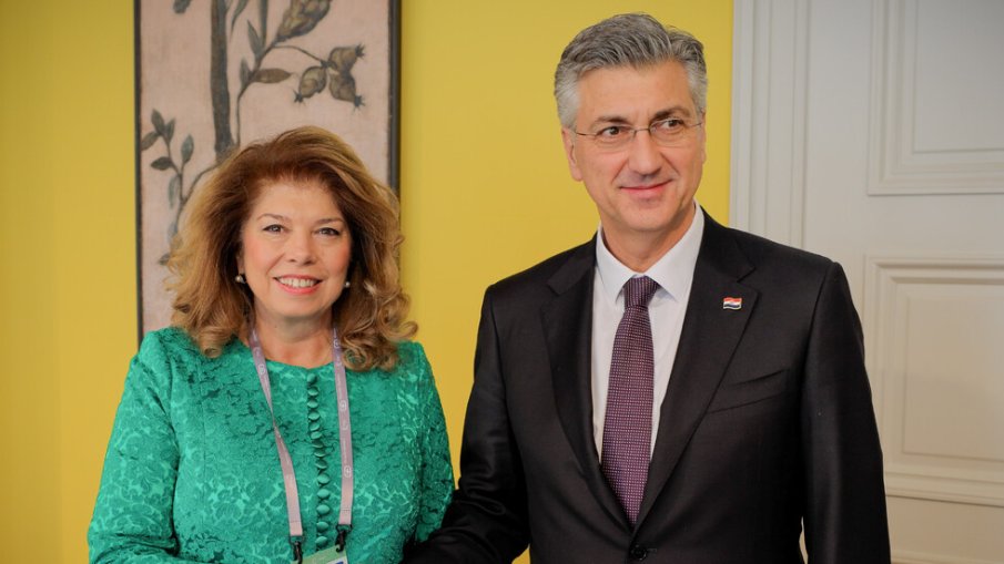 Илияна Йотова се срещна с хърватския премиер Андрей Пленкович