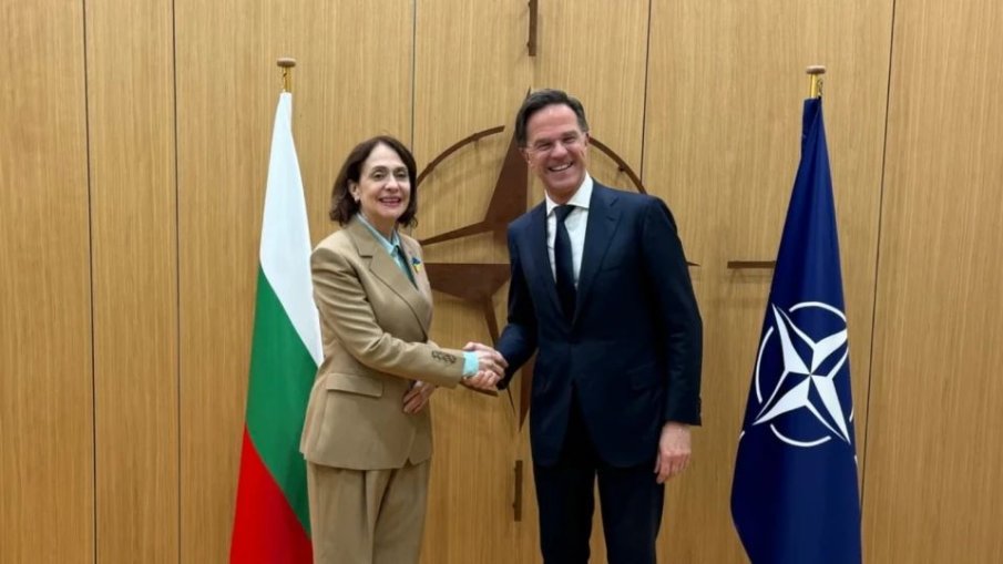 Надежда Нейнски се срещна с генералния секретар на НАТО Марк Рюте