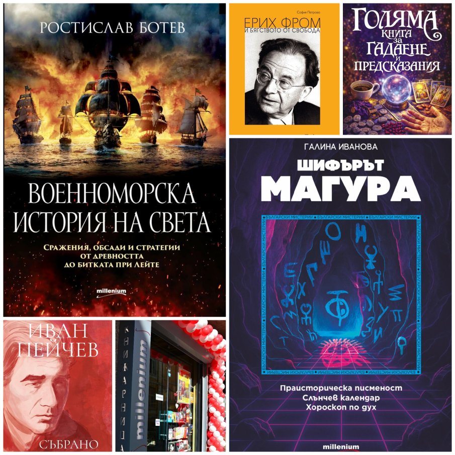 Топ 5 на най-продаваните книги на издателство Милениум (21-27 март)