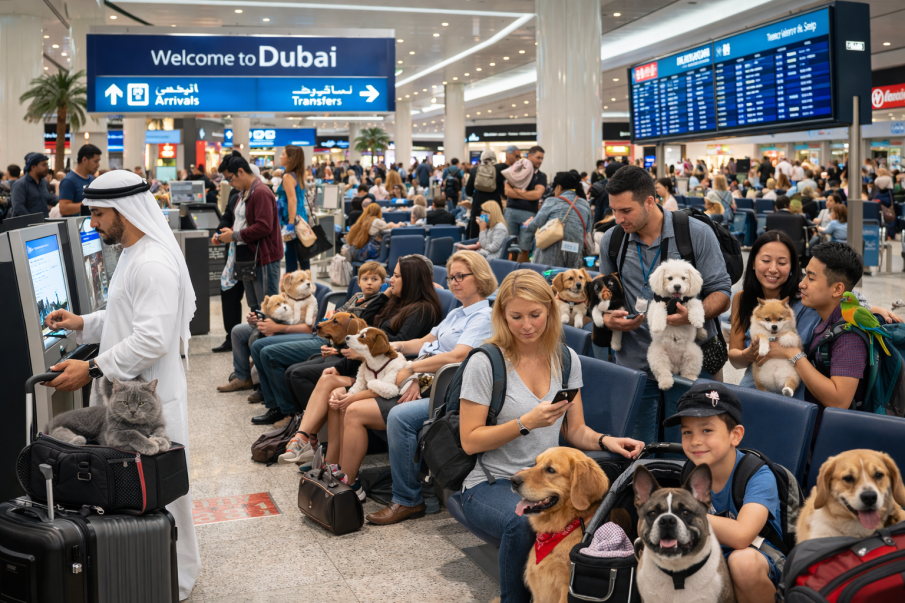 Гърция организира специален полет за евакуация от Дубай на хора с домашни любимци