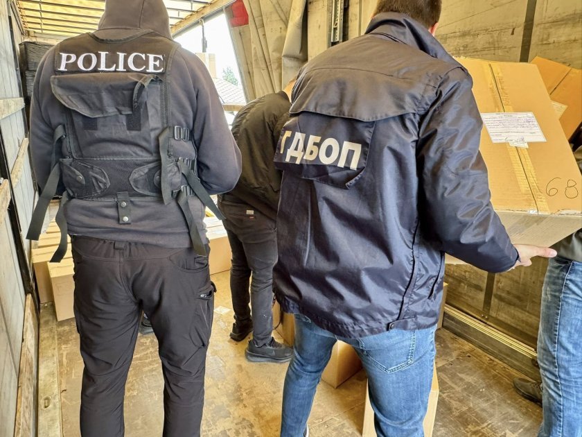 ГДБОП иззе много контрабандни цигари