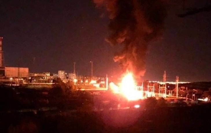 Атака с дронове предизвика пожар на руско пристанище близо до границата с Финландия