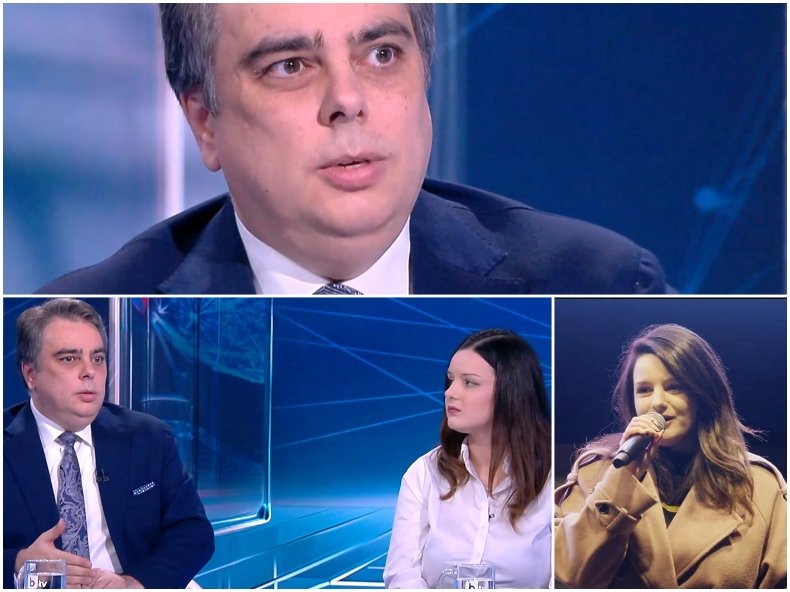 УМИЛИТЕЛЕН ДУЕТ: Кокорчо с цицоресто джензи облъчват ефира с банални опорки. Василев готов да коли и беси, ако му се даде власт