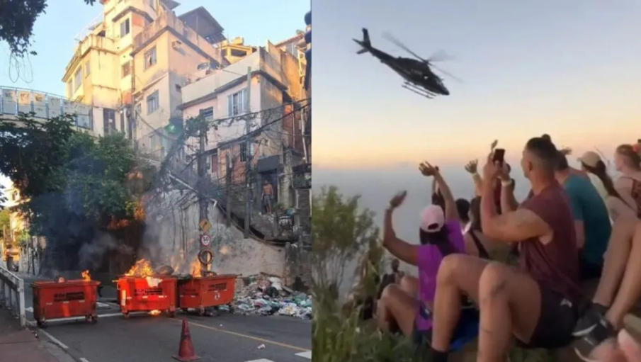 Престрелка между полиция и наркотрафиканти блокира над 200 туристи на хълм в Рио де Жанейро (ВИДЕО)